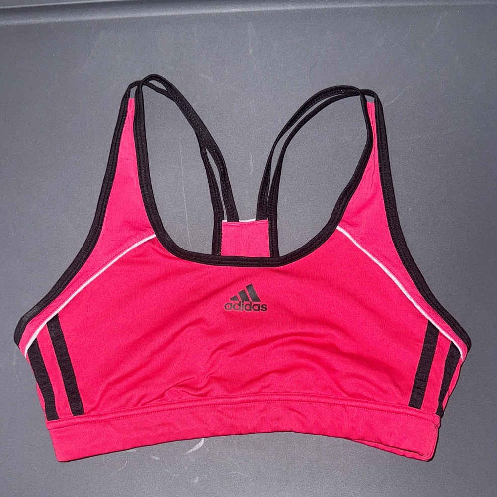 Adidas Women's Vibrant Pink Sports Bra